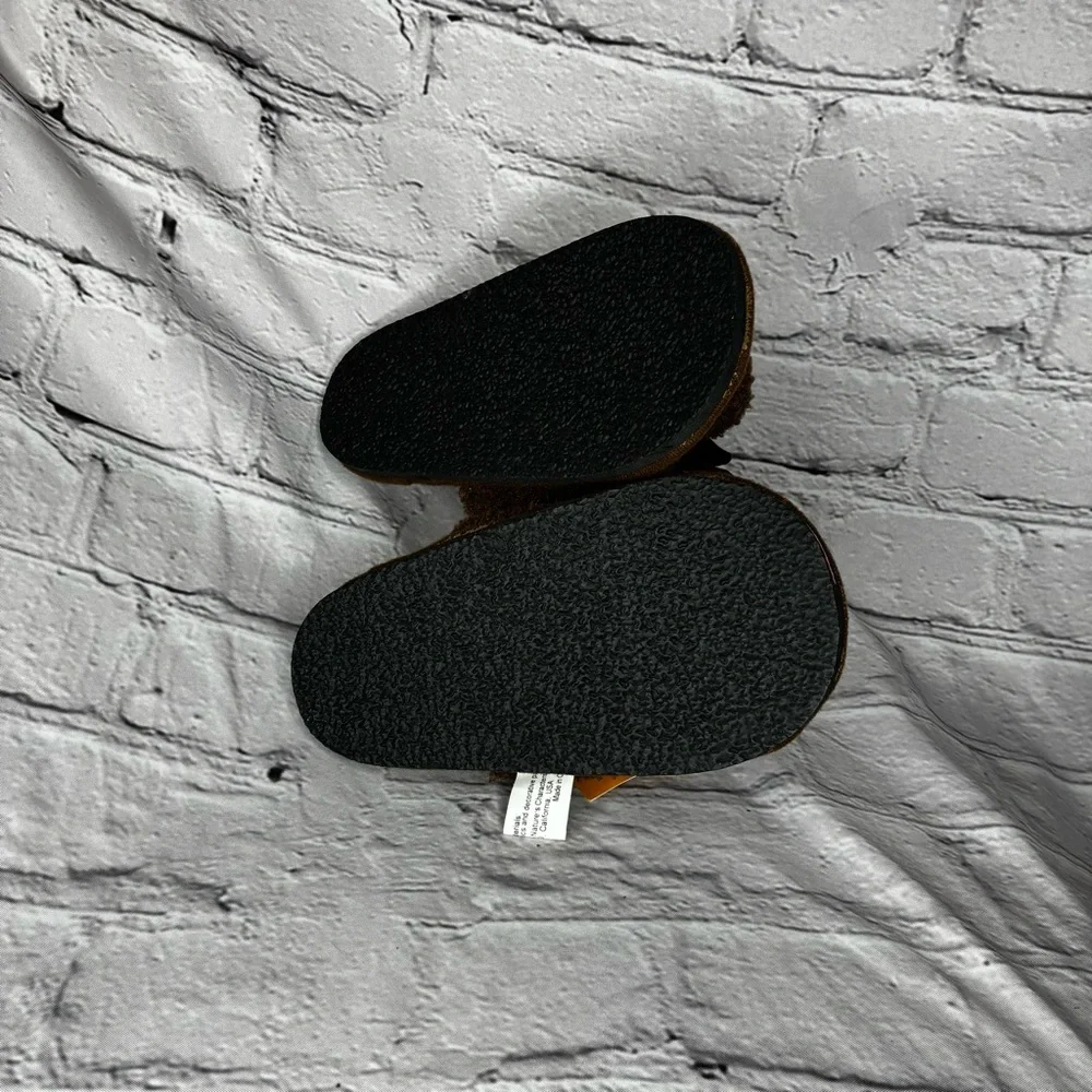 5/$20 Berry Babies Little Kids Brown Moose Animal‎ Plush House Slippers 13/13.5